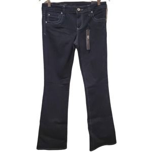 Kut From The Kloth Womens Black Farrah Baby Bootcut Jeans Size 8 New Flap Pocket